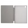 Evelatus Galaxy Tab A8 10.5 (2021) funda tipo libro con interior de imitación de microfibra plata