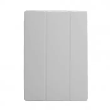 Evelatus Galaxy Tab A8 10.5 (2021) funda tipo libro con interior de imitación de microfibra plata