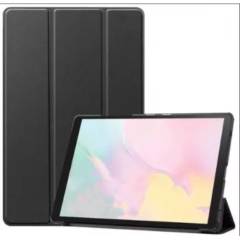 Evelatus Galaxy Tab A7 10.4 (2022) funda tipo folio con interior de imitación de microfibra - negro