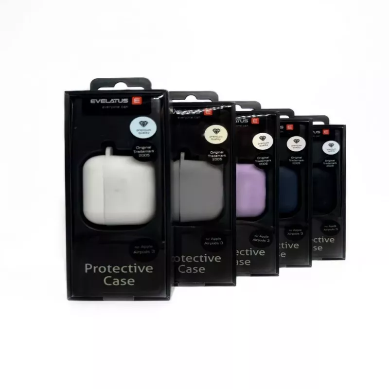 Evelatus Apple AirPods 3 funda de silicona blanca