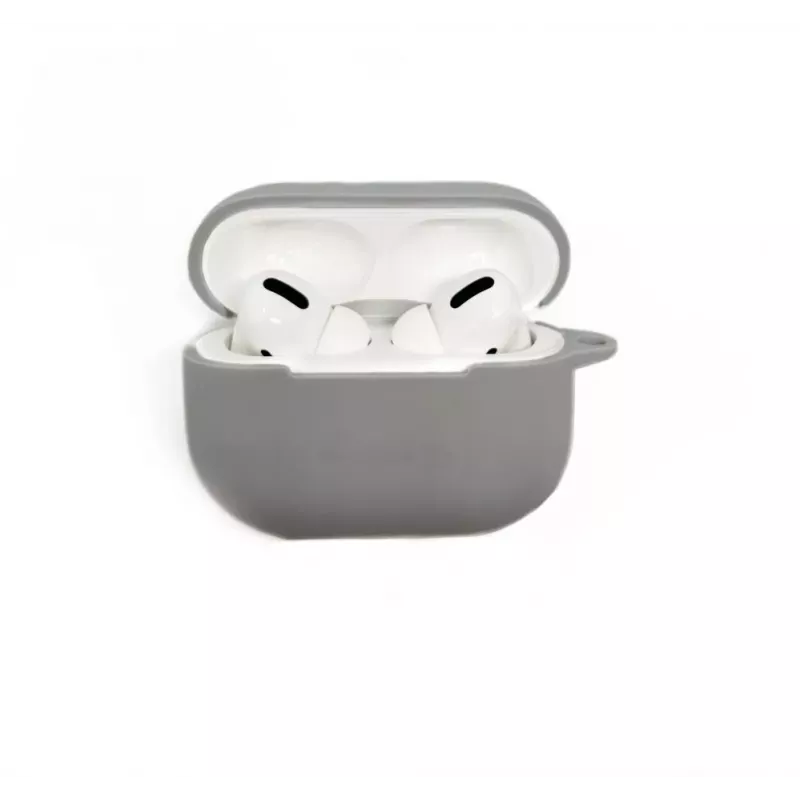 Evelatus Funda de silicona para Apple AirPods Pro 2 plateada