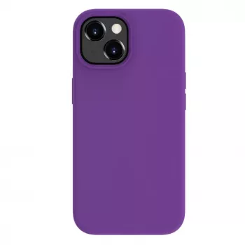 Evelatus Funda de silicona Premium Soft Touch para Apple iPhone 15 morado intenso