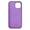 Evelatus Funda de silicona Premium Soft Touch para Apple iPhone 15 morado intenso