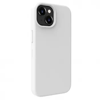 Evelatus Funda de silicona Premium Soft Touch para Apple iPhone 15 blanca
