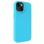 Evelatus Funda de silicona Premium Soft Touch para Apple iPhone 15 azul cian
