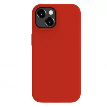 Evelatus Funda de silicona Premium Soft Touch para Apple iPhone 15 roja