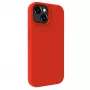 Evelatus Funda de silicona Premium Soft Touch para Apple iPhone 15 roja