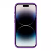 Evelatus Funda de silicona Premium Soft Touch para Apple iPhone 15 Pro morado intenso