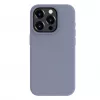 Evelatus Funda de silicona Premium Soft Touch para Apple iPhone 15 Pro gris lavanda