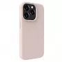 Evelatus Funda de silicona Premium Soft Touch para Apple iPhone 15 Pro rosa arena