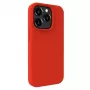 Evelatus Funda de silicona Premium Soft Touch para Apple iPhone 15 Pro roja