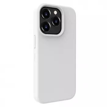 Evelatus Funda de silicona Premium Soft Touch para Apple iPhone 15 Pro Max blanca