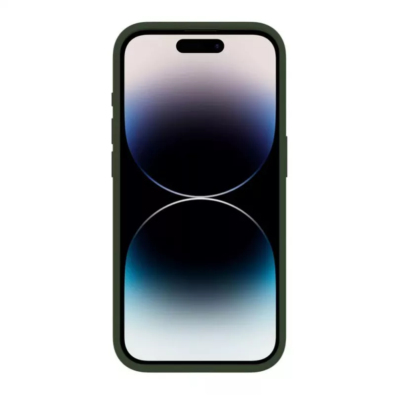 Evelatus Funda de silicona Premium Soft Touch para Apple iPhone 15 Pro Max verde oliva oscuro