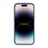 Evelatus Funda de silicona Premium Soft Touch para Apple iPhone 15 Pro Max gris lavanda