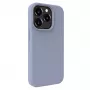 Evelatus Funda de silicona Premium Soft Touch para Apple iPhone 15 Pro Max gris lavanda