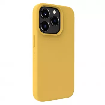 Evelatus Funda de silicona Premium Soft Touch para Apple iPhone 15 Pro Max dorada