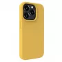 Evelatus Funda de silicona Premium Soft Touch para Apple iPhone 15 Pro Max dorada