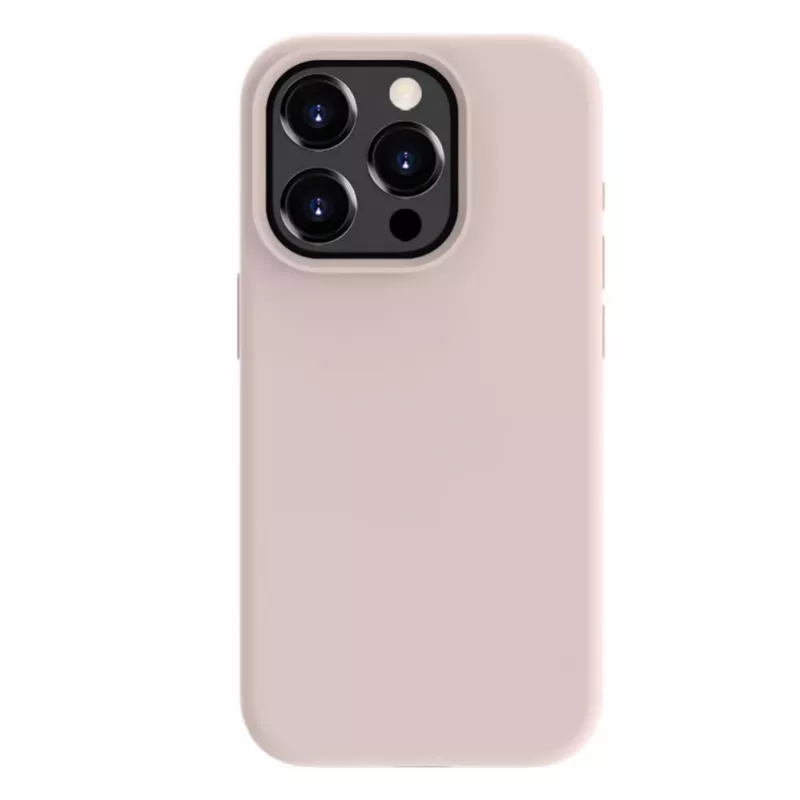 Evelatus Funda de silicona Premium Soft Touch para Apple iPhone 15 Pro Max rosa arena