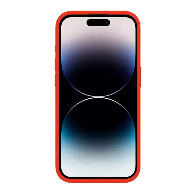 Evelatus Funda de silicona Premium Soft Touch para Apple iPhone 15 Pro Max roja