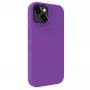 Evelatus Funda de silicona MagSafe Premium Soft Touch para Apple iPhone 15 morado intenso