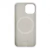 Evelatus Funda de silicona MagSafe Premium Soft Touch para Apple iPhone 15 blanca