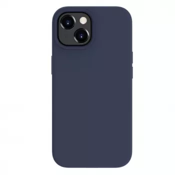 Evelatus Funda de silicona MagSafe Premium Soft Touch para Apple iPhone 15 azul medianoche