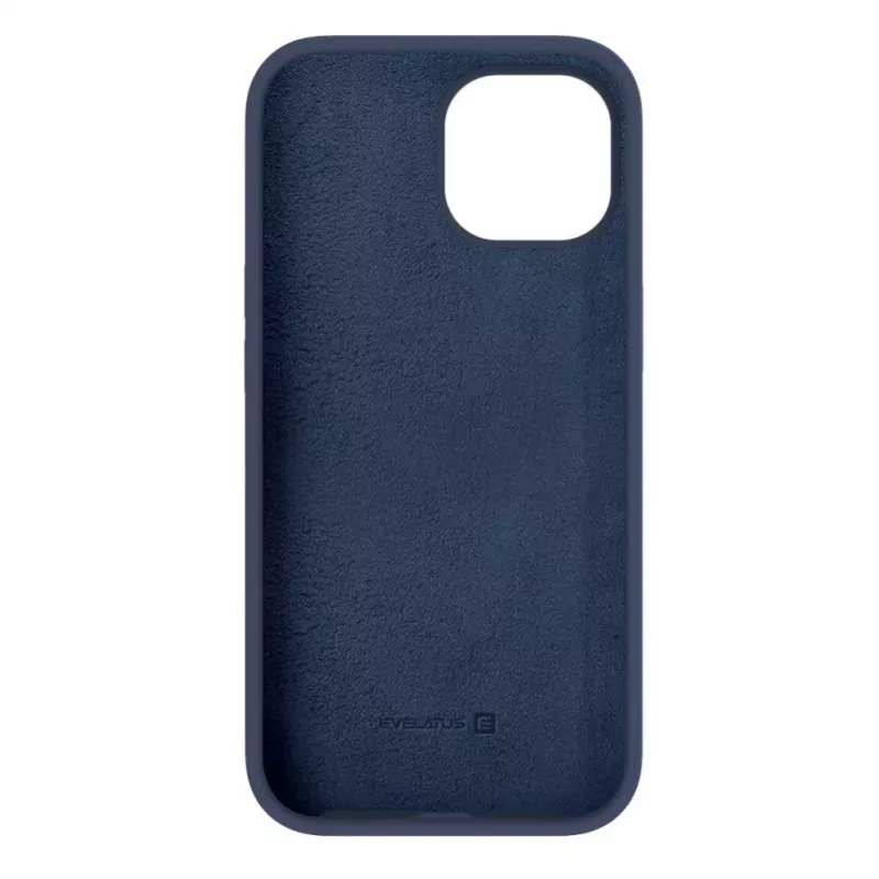 Evelatus Funda de silicona MagSafe Premium Soft Touch para Apple iPhone 15 azul medianoche