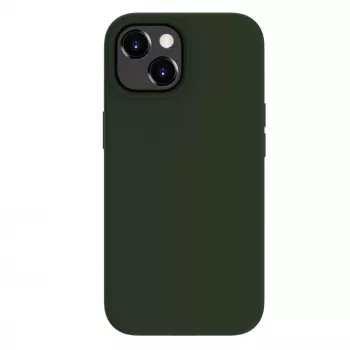 Evelatus Funda de silicona MagSafe Premium Soft Touch para Apple iPhone 15 verde oliva oscuro