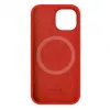 Evelatus Funda de silicona MagSafe Premium Soft Touch para Apple iPhone 15 roja