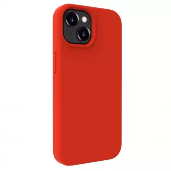 Evelatus Funda de silicona MagSafe Premium Soft Touch para Apple iPhone 15 roja