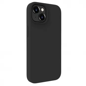 Evelatus Funda de silicona MagSafe Premium Soft Touch para Apple iPhone 15 Plus negra
