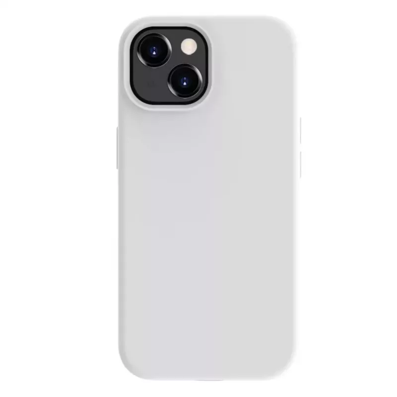 Evelatus Funda de silicona MagSafe Premium Soft Touch para Apple iPhone 15 Plus blanca
