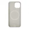 Evelatus Funda de silicona MagSafe Premium Soft Touch para Apple iPhone 15 Plus blanca