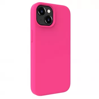 Evelatus Funda de silicona MagSafe Premium Soft Touch para Apple iPhone 15 Plus rosa