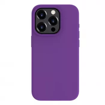 Evelatus Funda de silicona MagSafe Premium Soft Touch para Apple iPhone 15 Pro morado intenso