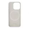 Evelatus Funda de silicona MagSafe Premium Soft Touch para Apple iPhone 15 Pro blanca