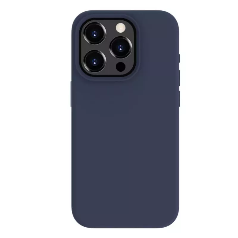 Evelatus Funda de silicona MagSafe Premium Soft Touch para Apple iPhone 15 Pro azul medianoche