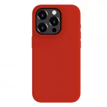 Evelatus Funda de silicona Soft Touch Premium MagSafe para Apple iPhone 15 Pro roja