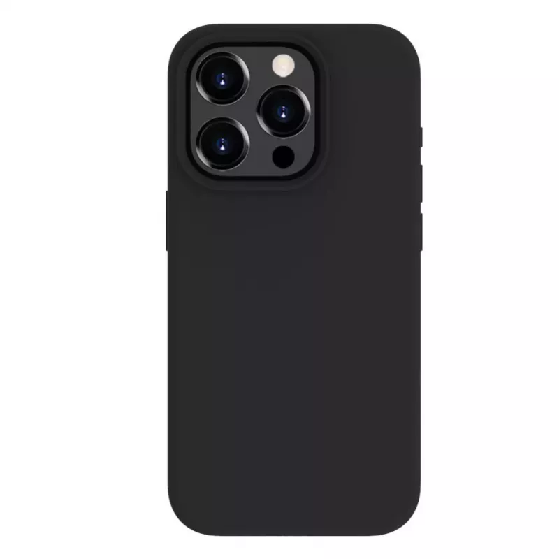 Evelatus Funda de silicona Soft Touch Premium MagSafe para Apple iPhone 15 Pro Max negra