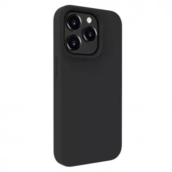 Evelatus Funda de silicona Soft Touch Premium MagSafe para Apple iPhone 15 Pro Max negra