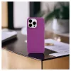 Evelatus Funda de silicona Soft Touch Premium MagSafe para Apple iPhone 15 Pro Max morado oscuro