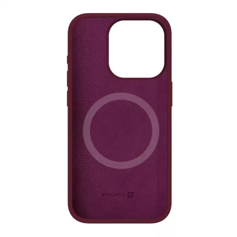 Evelatus Funda de silicona Soft Touch Premium MagSafe para Apple iPhone 15 Pro Max negra
