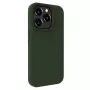 Evelatus Funda de silicona Soft Touch Premium MagSafe para Apple iPhone 15 Pro Max verde oliva oscuro