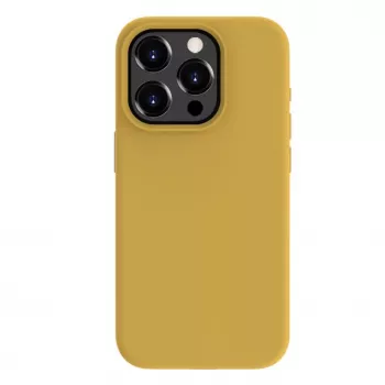 Evelatus Funda de silicona Soft Touch Premium MagSafe para Apple iPhone 15 Pro Max dorada