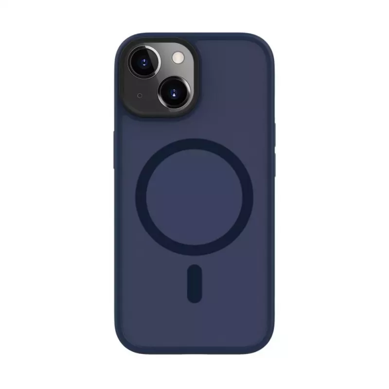 Evelatus Funda híbrida con MagSafe PC+TPU para Apple iPhone 15 azul oscuro