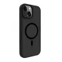 Evelatus Funda híbrida con MagSafe PC+TPU para Apple iPhone 15 Plus negra