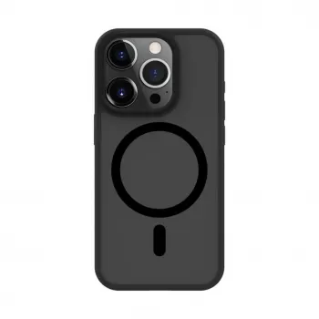 Evelatus Funda híbrida con MagSafe PC+TPU para Apple iPhone 15 Pro negra