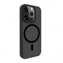 Evelatus Funda híbrida con MagSafe PC+TPU para Apple iPhone 15 Pro negra