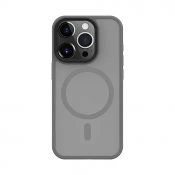 Evelatus Funda híbrida con MagSafe PC+TPU para Apple iPhone 15 Pro plata