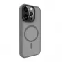 Evelatus Funda híbrida con MagSafe PC+TPU para Apple iPhone 15 Pro Max plata